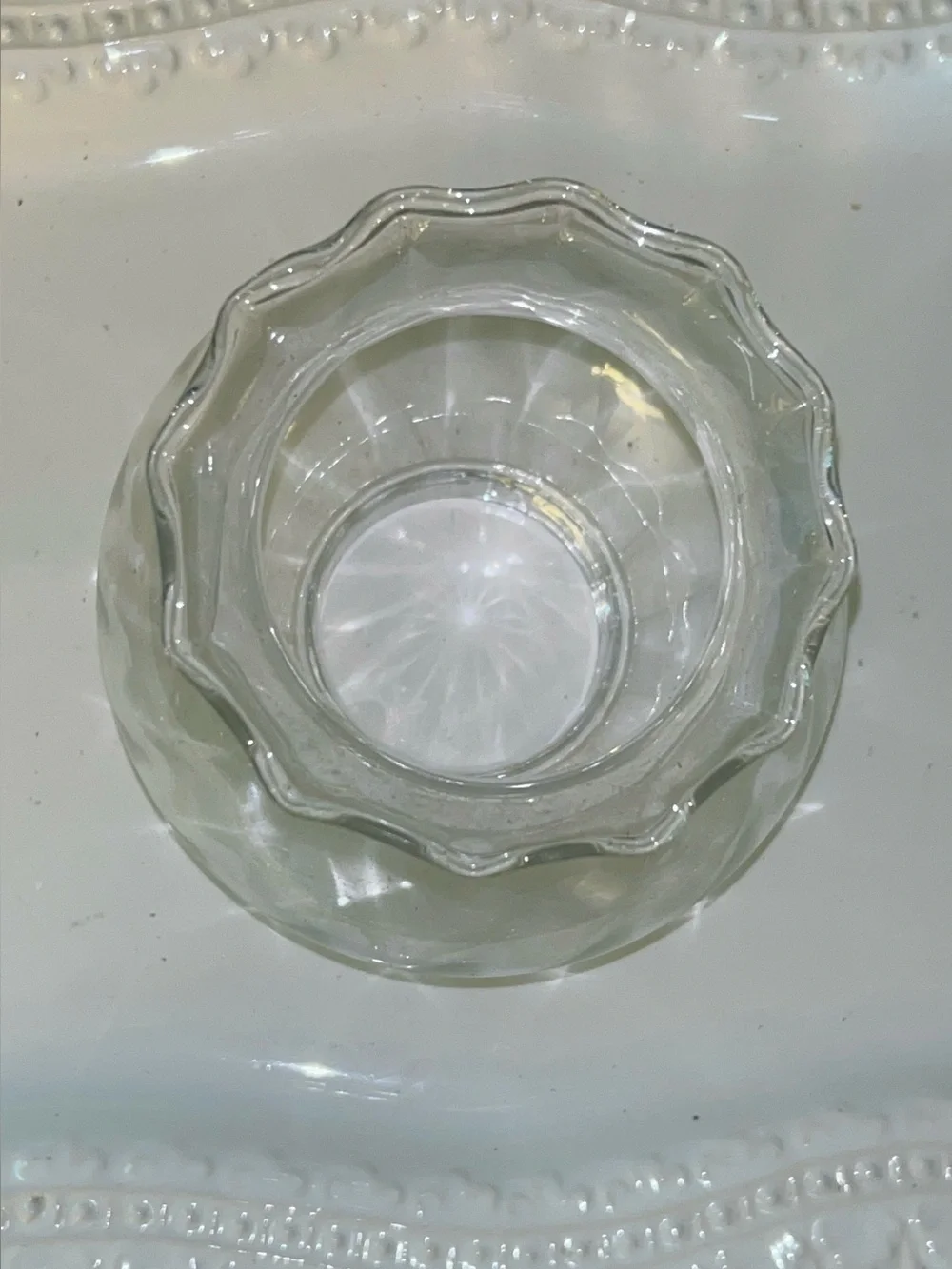 Princess House Heritage Crystal candle hurricane replacement globe